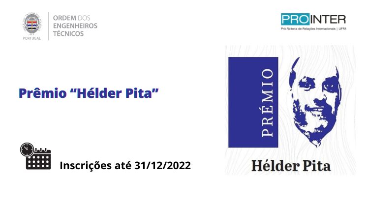 Divulgação do prêmio “Hélder Pita”