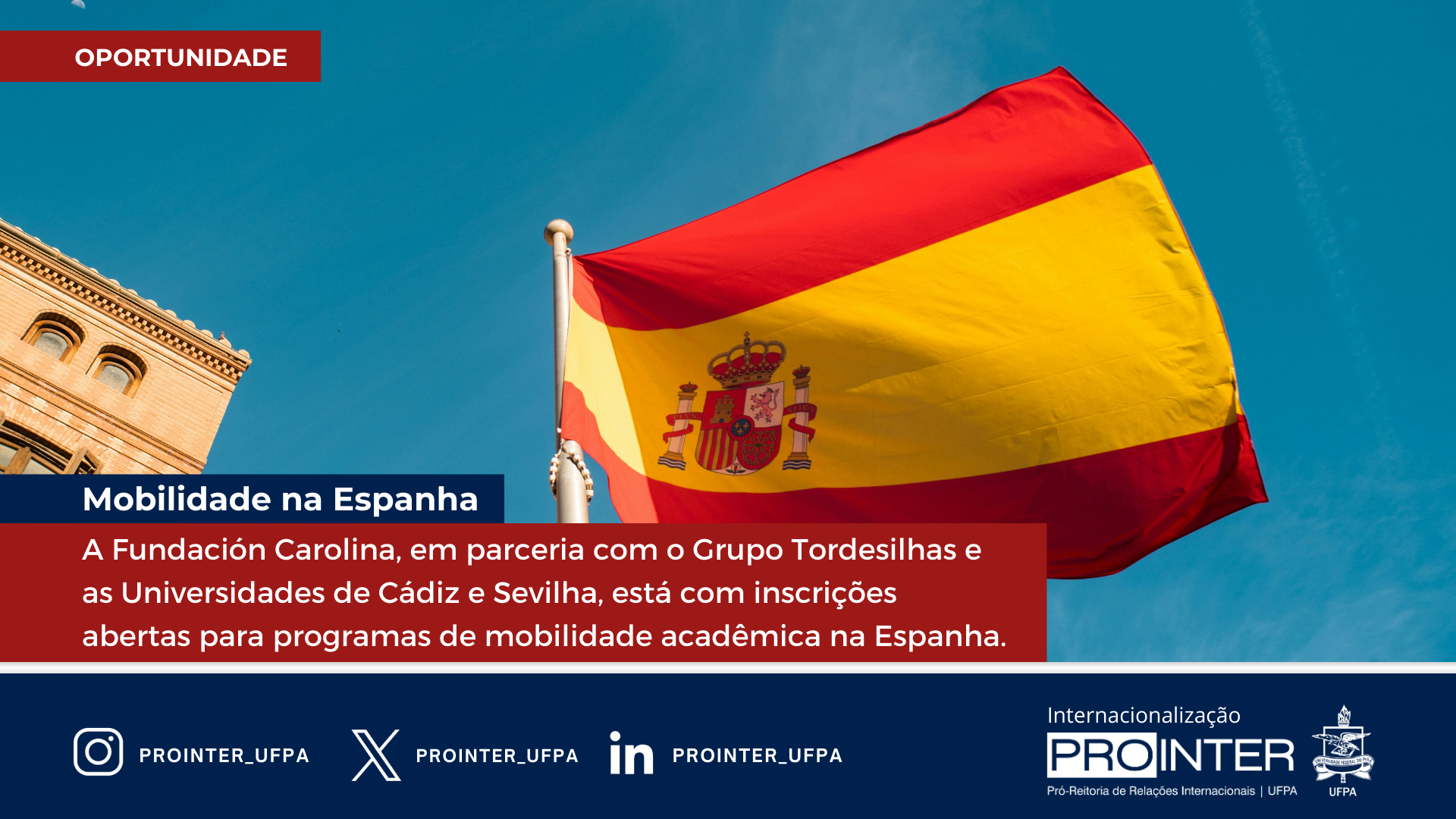 Fundação Carolina abre inscrições de bolsas de mobilidade para pesquisadores e docentes na Espanha