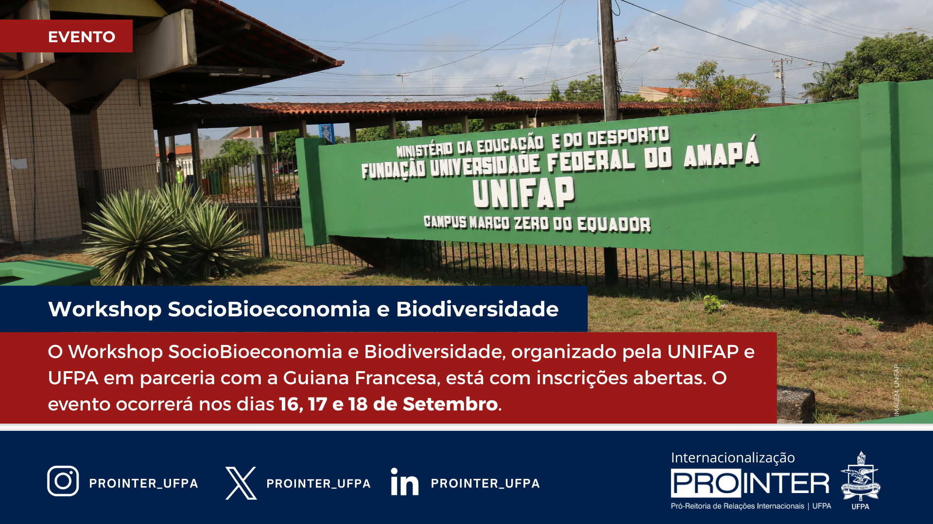 Inscrições abertas para Workshop no Amapá sobre sociobioeconomia e biodiversidade