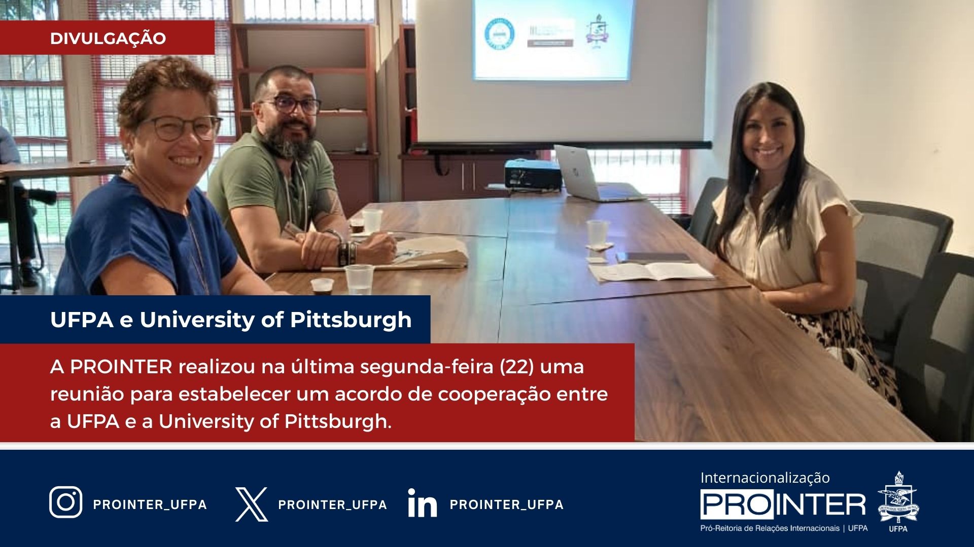 Prointer estabelece acordo de cooperação com a University of Pittsburgh